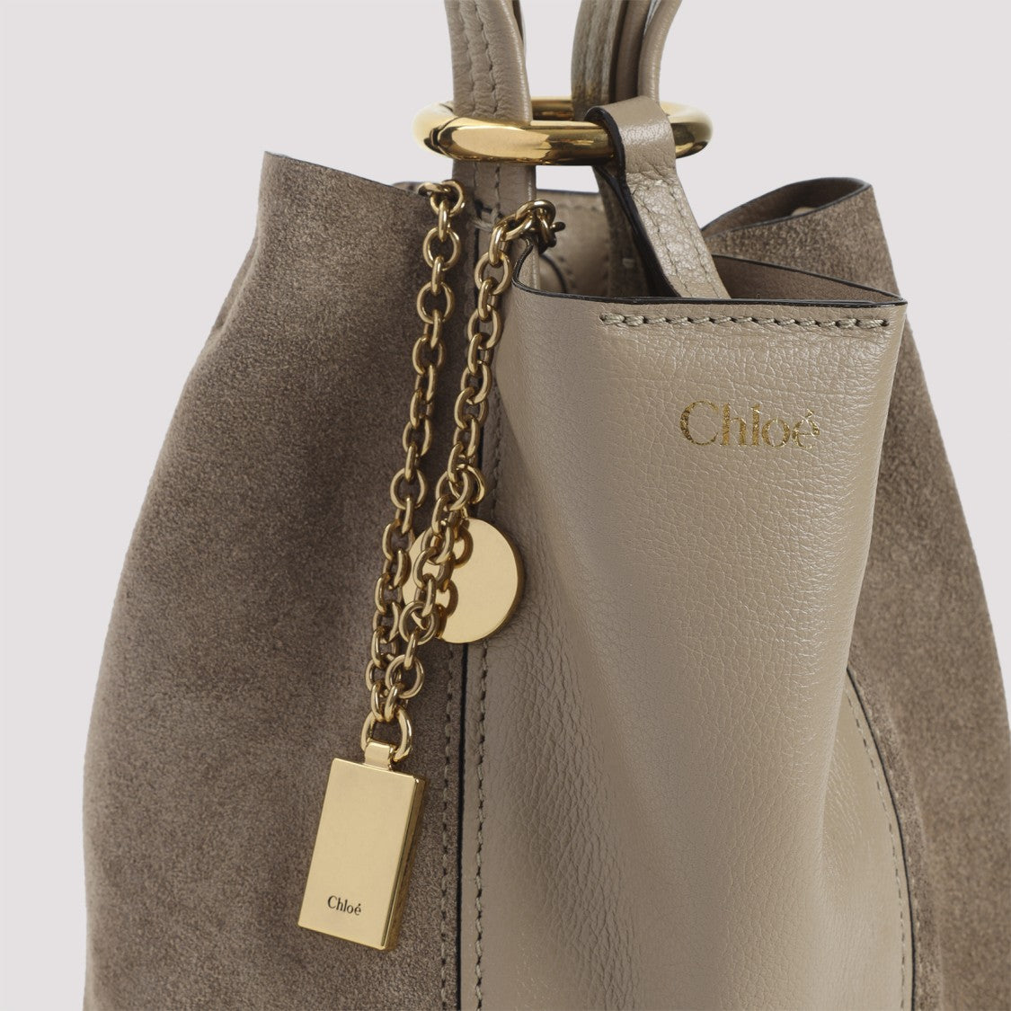 Chloé Structured Bucket Handbag In Buffalo Leather