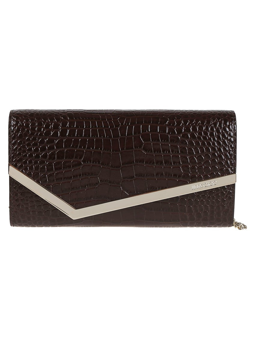 Jimmy Choo Leather And Tpu Handbag