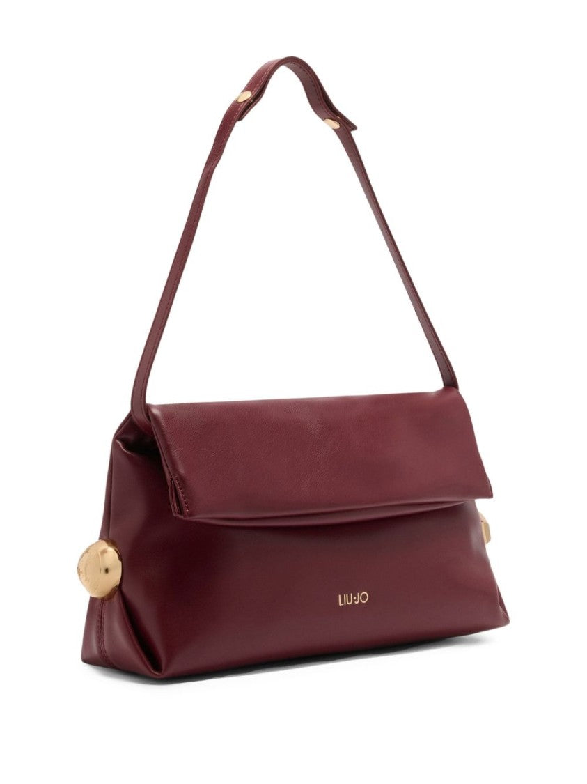 Liu Jo Bordeaux Clutch With Gold-Tone Geometric Accents
