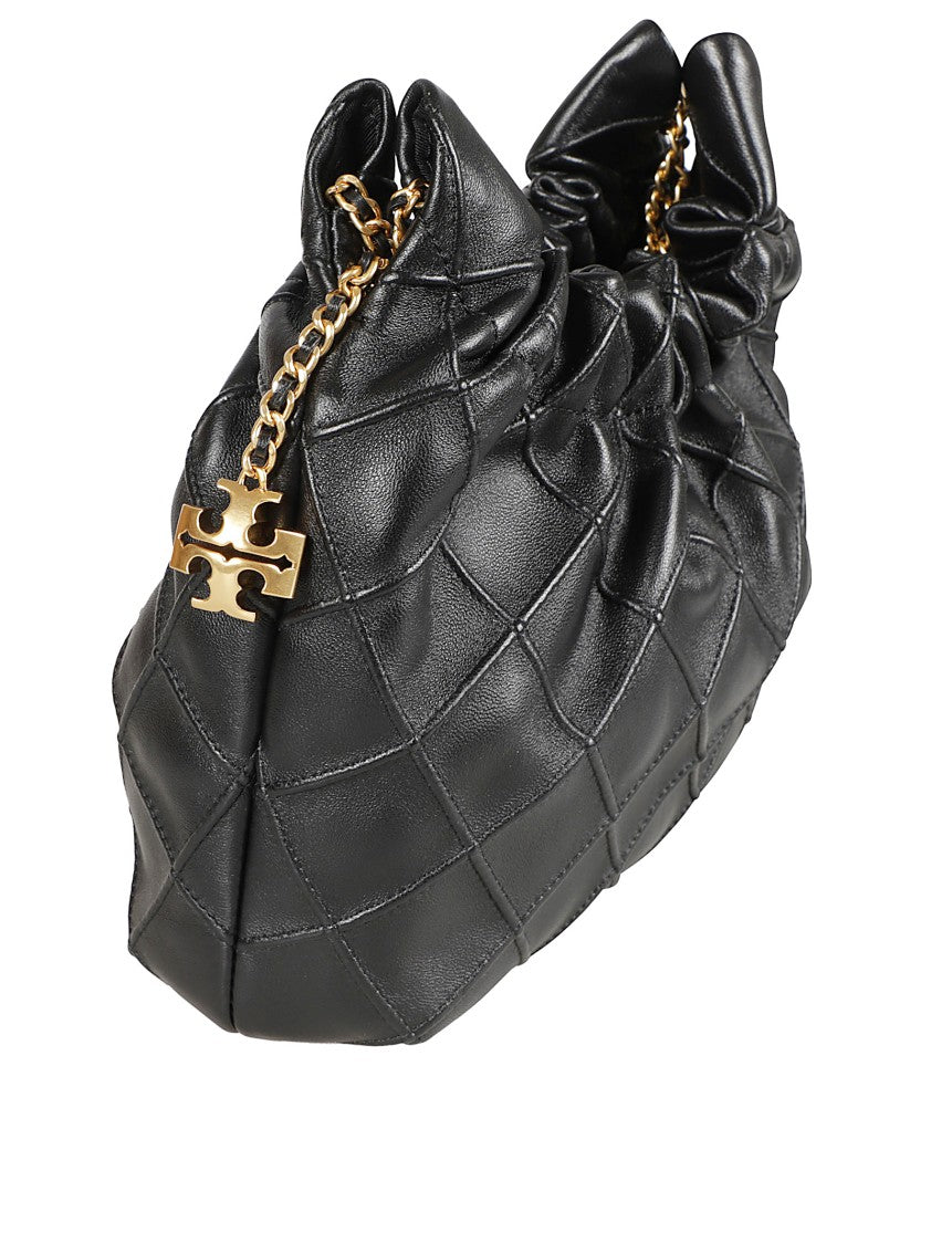 Tory Burch Quilted Small Handbag With Gold-Tone Chain Strap