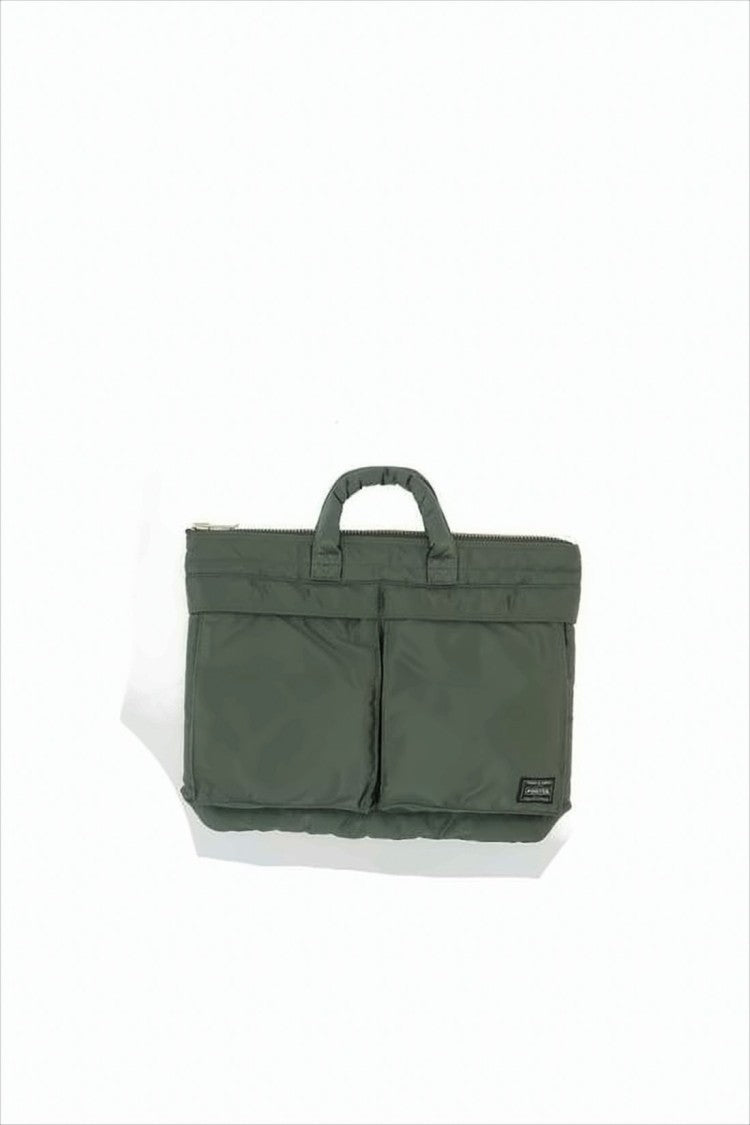 Porter Green Nylon Crossbody Bag