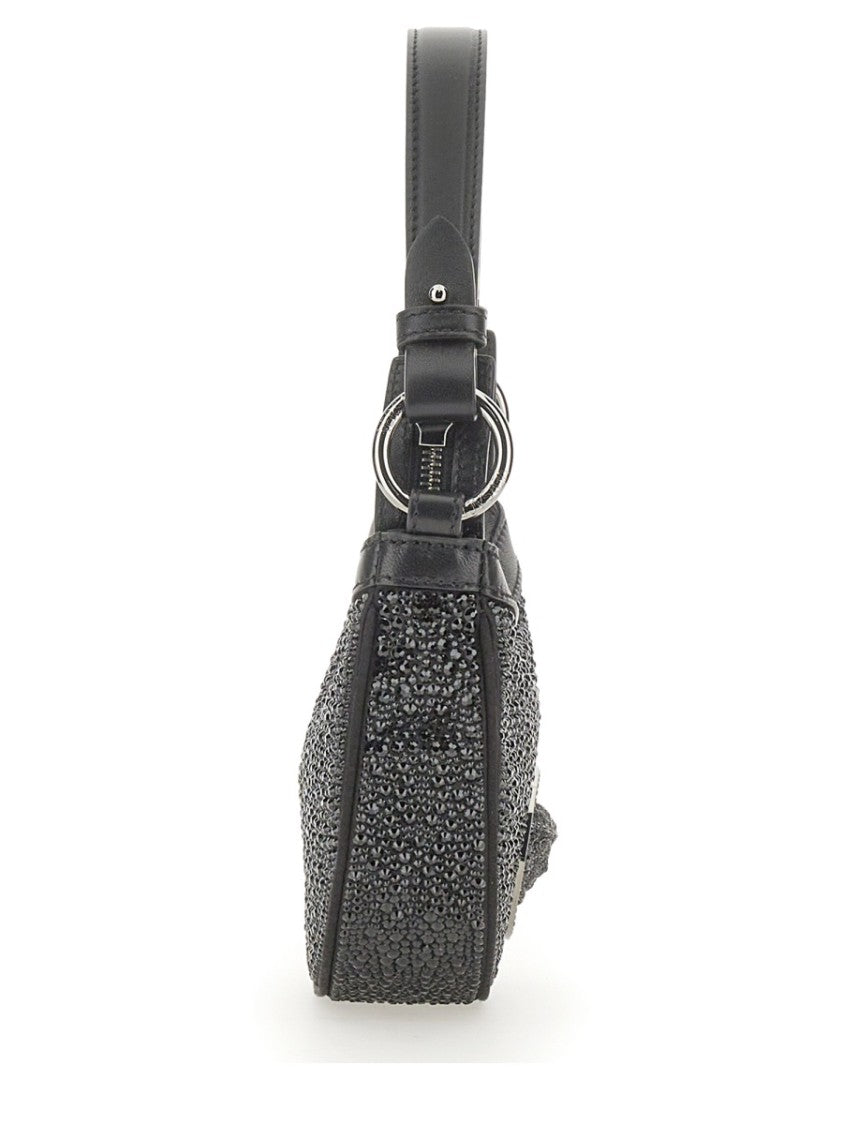 Versace Mini Hobo Bag With Crystals