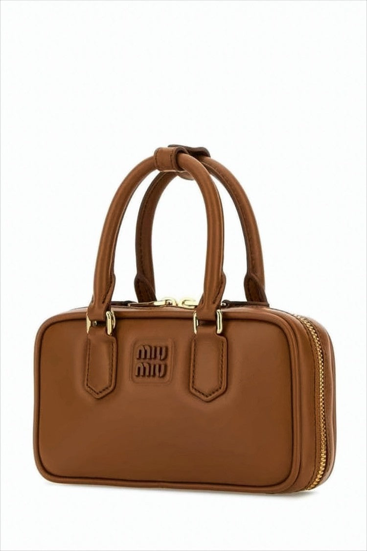 Miu Miu Structured Calf Leather Crossbody Bag