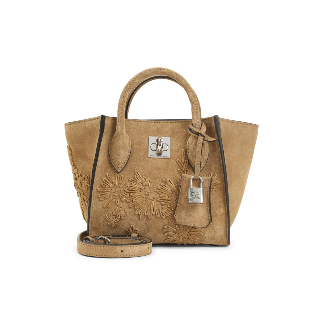 Ermanno Scervino Chipmunk Brown Bovine Leather Maggie Bag