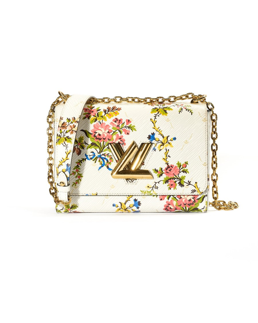 Louis Vuitton Twist Mm Floral Epi Bianca