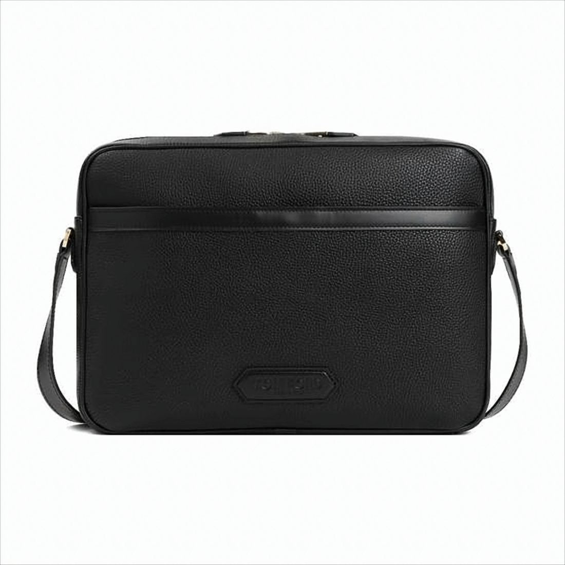 Tom Ford Textured Calf Leather Crossbody Bag With Gold-Tone Hardware