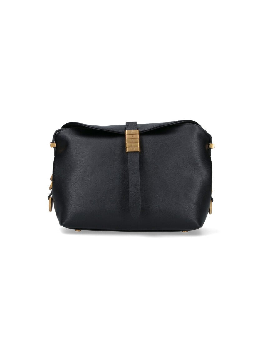 Pinko Mini Saddle-Shaped Bag With Adjustable Handle And Removable Strap
