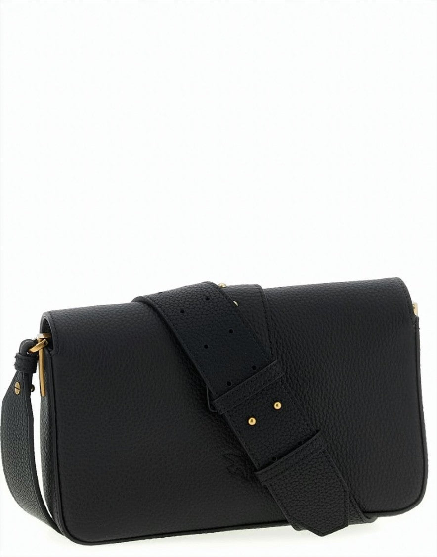 Pinko Mini Slouchy Shoulder Bag With Gold-Tone Accents