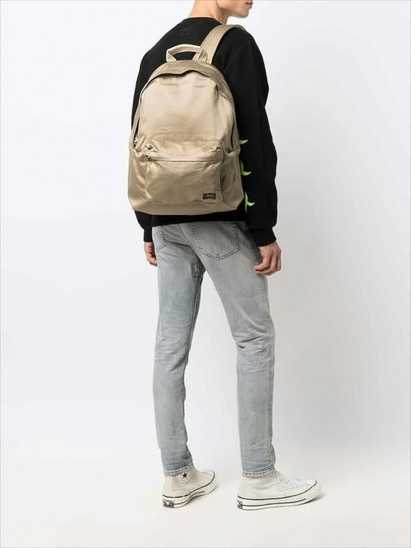 Porter Cotton Fabric Minimalist Backpack With Padded Straps