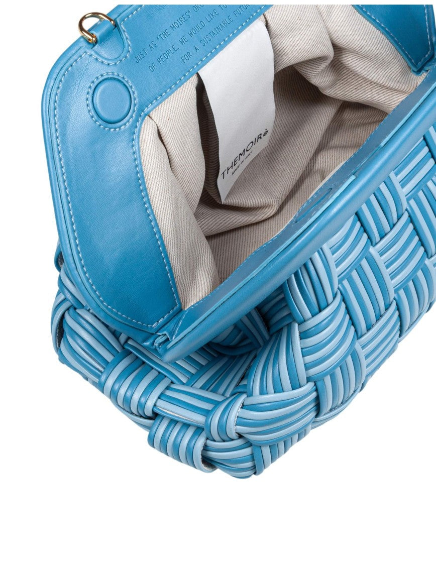 Themoirè Bios Woven Faux Leather Handbag