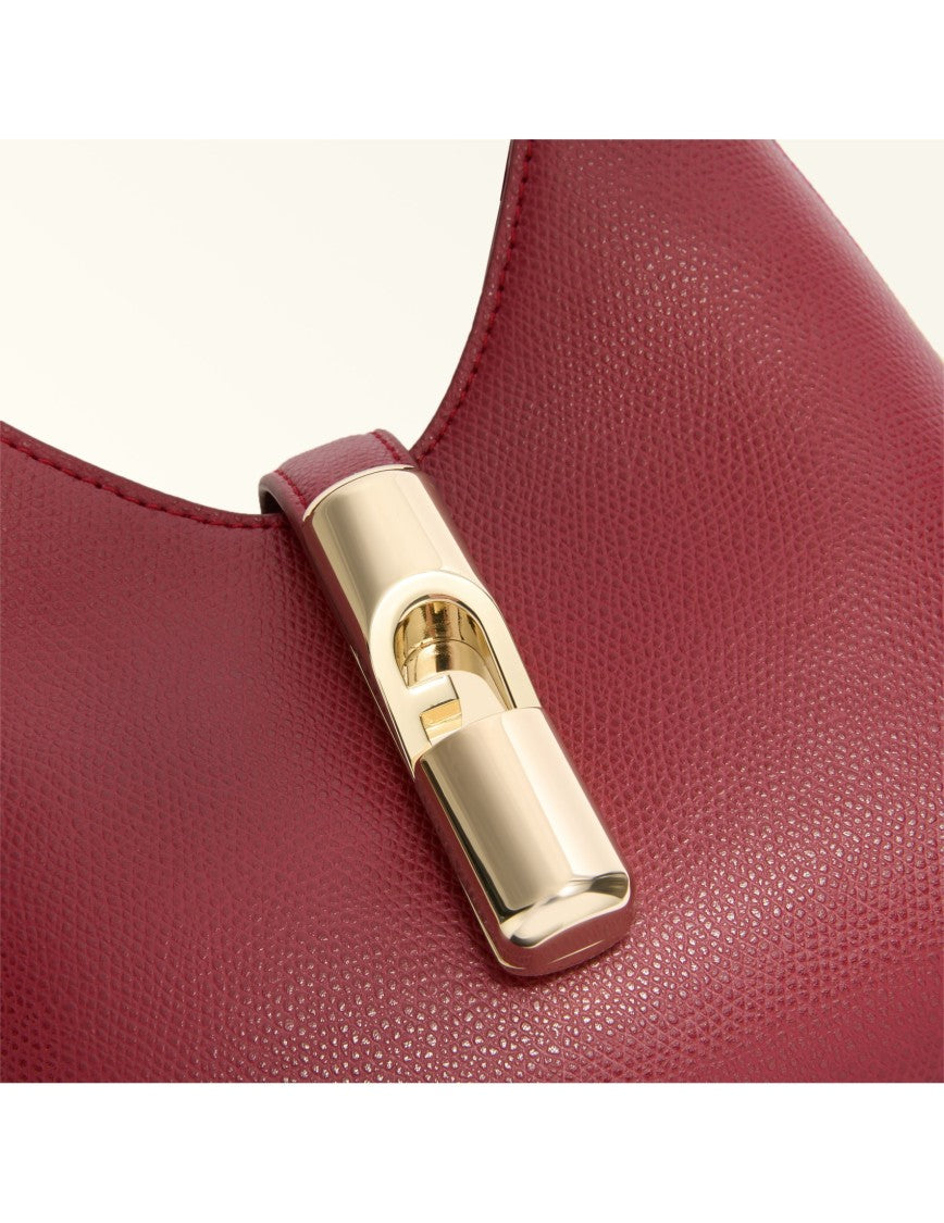 Furla Iride Mini Leather Bag, Cherry Color