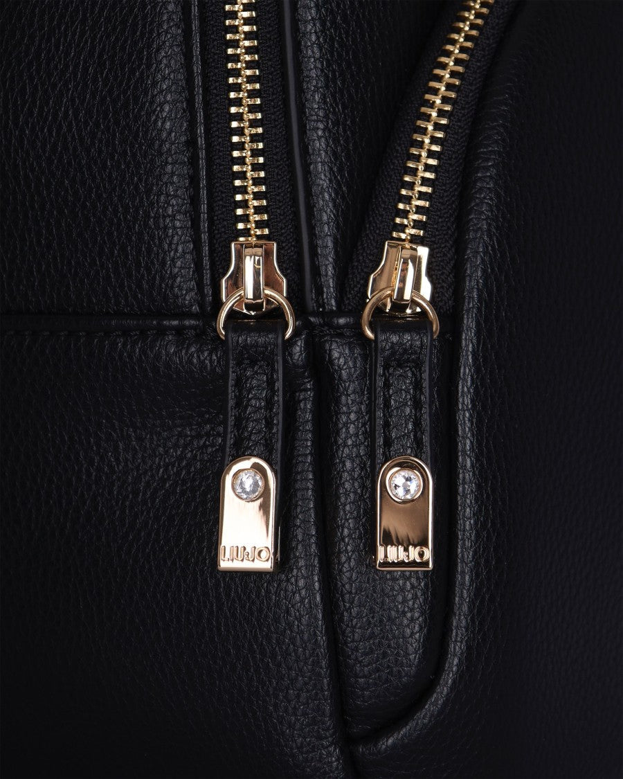 Liu Jo Textured Faux Leather Backpack With Adjustable Straps