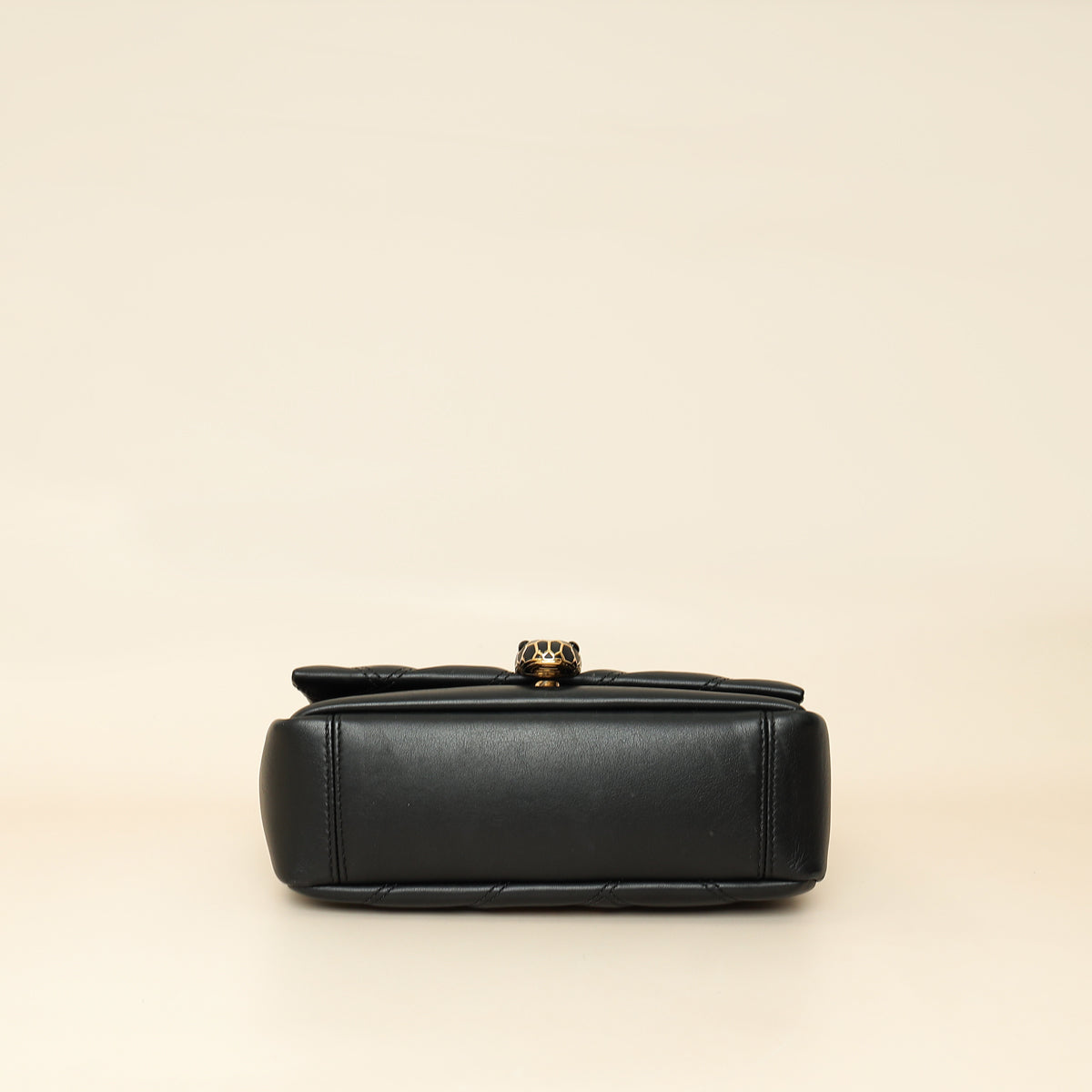 Bvlgari Black Serpenti Cabochon Small Shoulder Bag