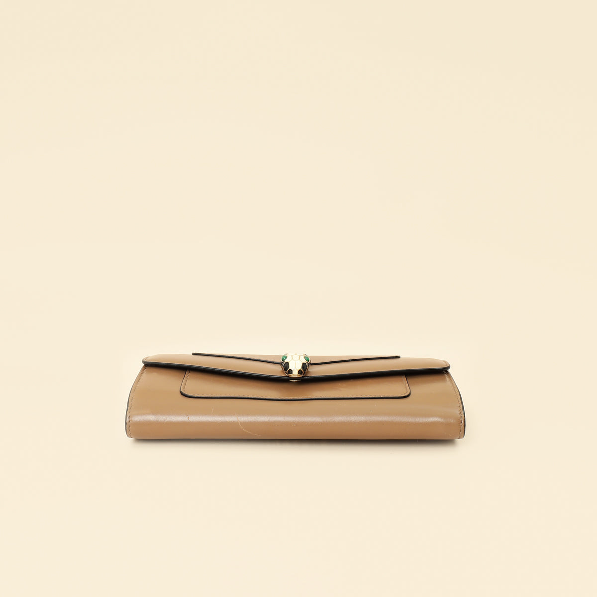 Bvlgari Brown Serpenti Forever Flap Long Wallet