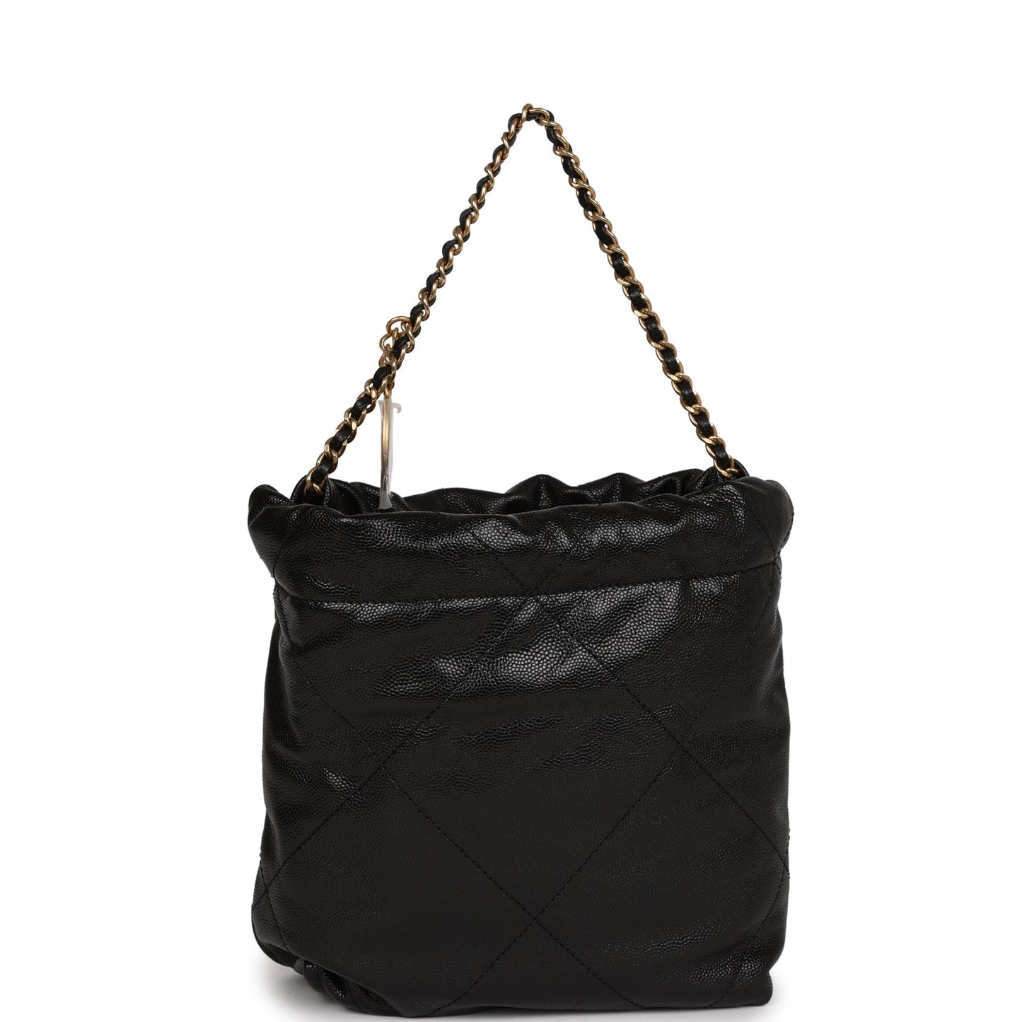 Chanel Mini 22 Bag Black Caviar Gold Hardware