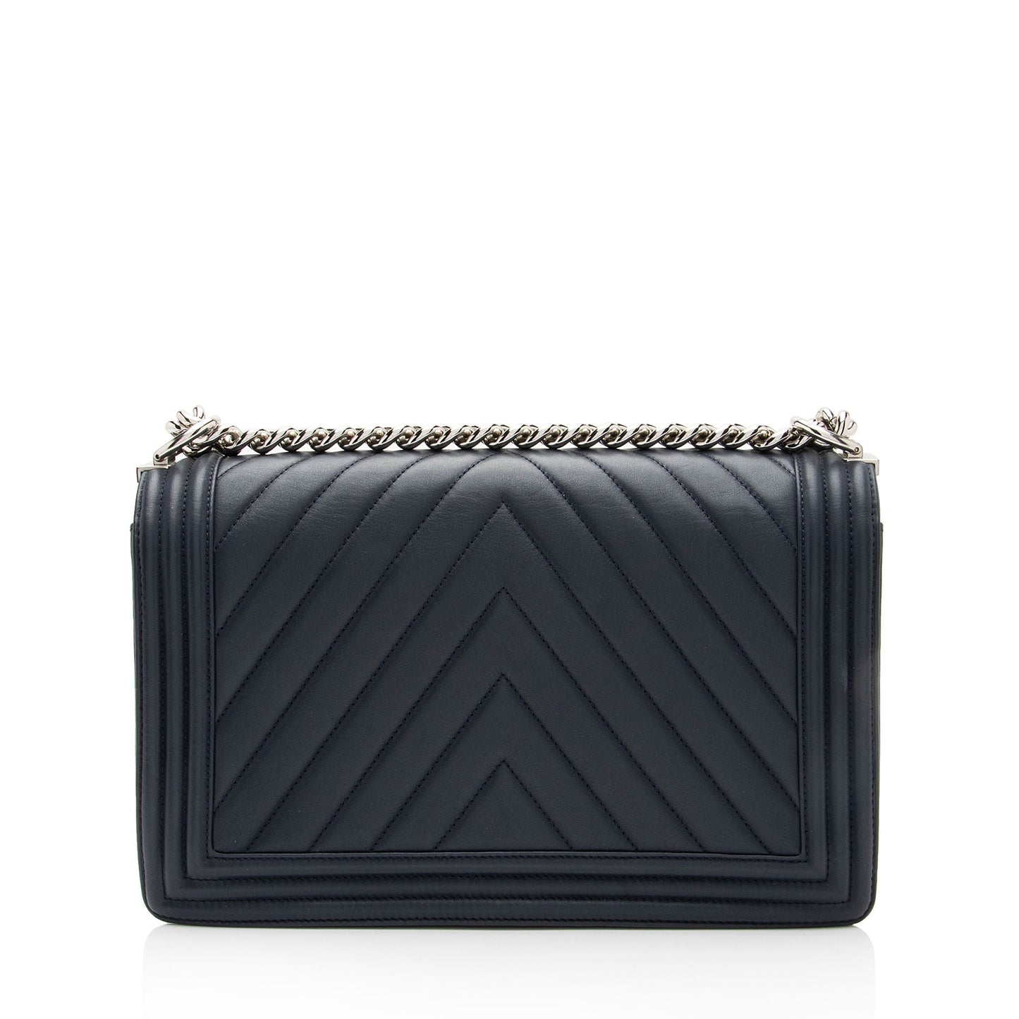 Chanel Chevron Lambskin New Medium Boy Bag (SHF-SYvI5N)