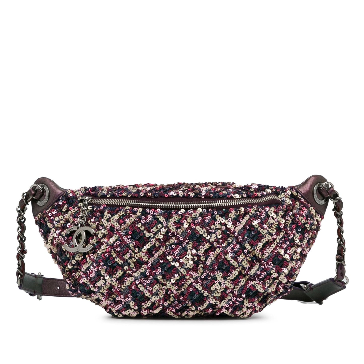 Chanel Sequin and Metallic Lambskin Belt Bag (SHG-8A8QLt)