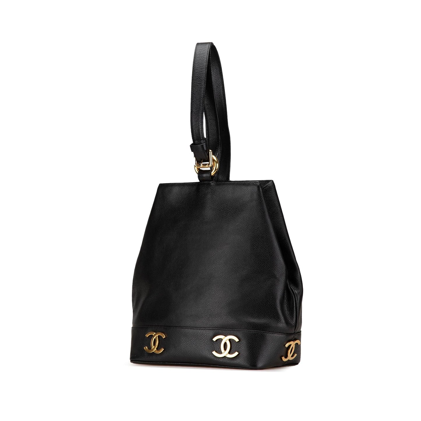 Chanel Triple CC Caviar Bucket