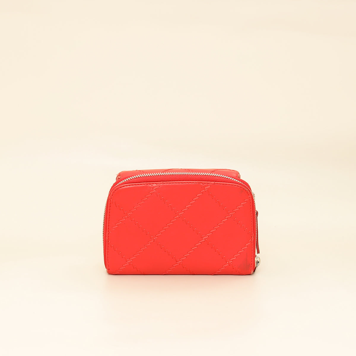 Chanel Red Ultimate Stitch Mini Flap Wallet on Chain