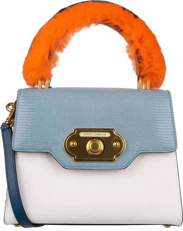 Dolce & Gabbana Welcome Di Calfskin Handbag