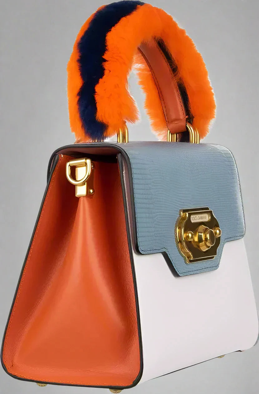 Dolce & Gabbana Welcome Di Calfskin Handbag