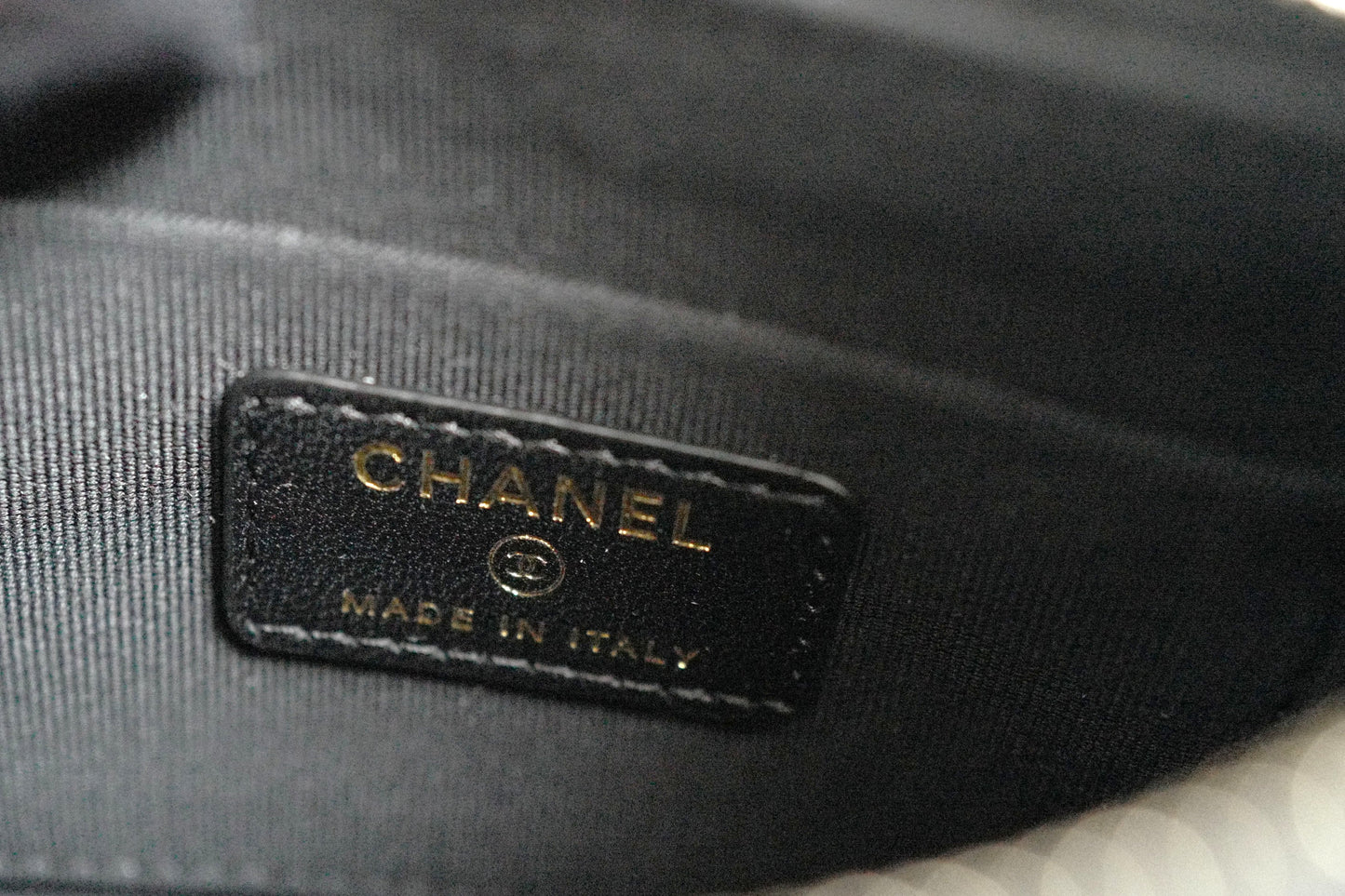 BNIB Chanel Half Moon Bag in Suede/Velvet with Crystal CC Black with Chain