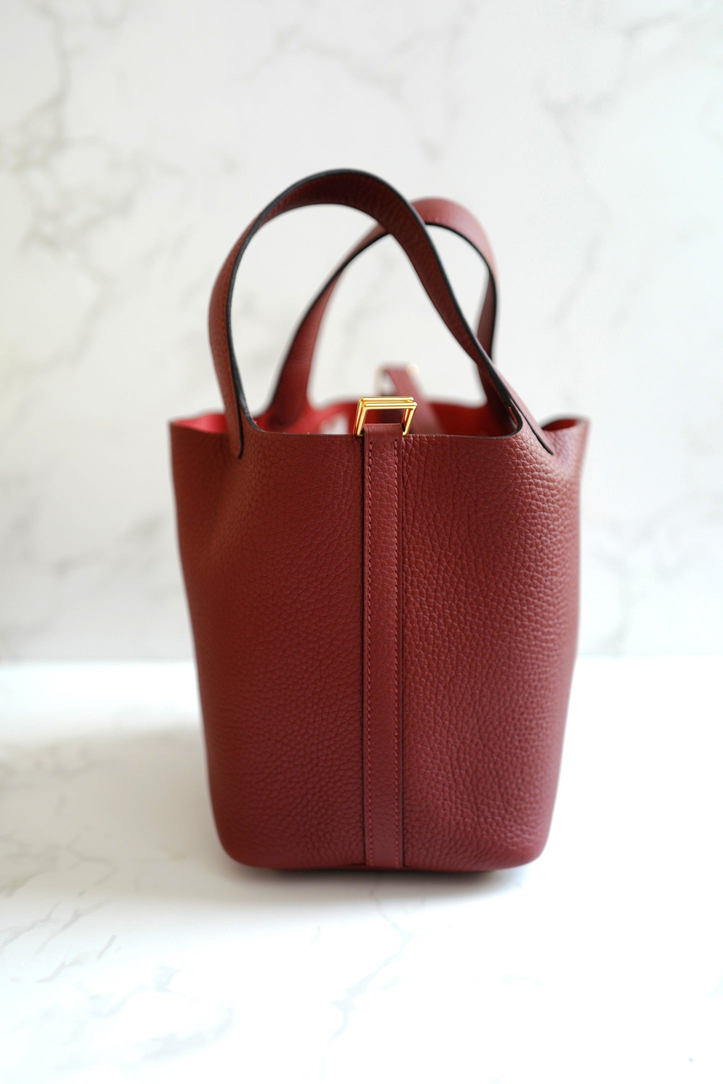 BNIB Hermes Picotin 18 Rouge H with Gold Hardware W Stamp 2025