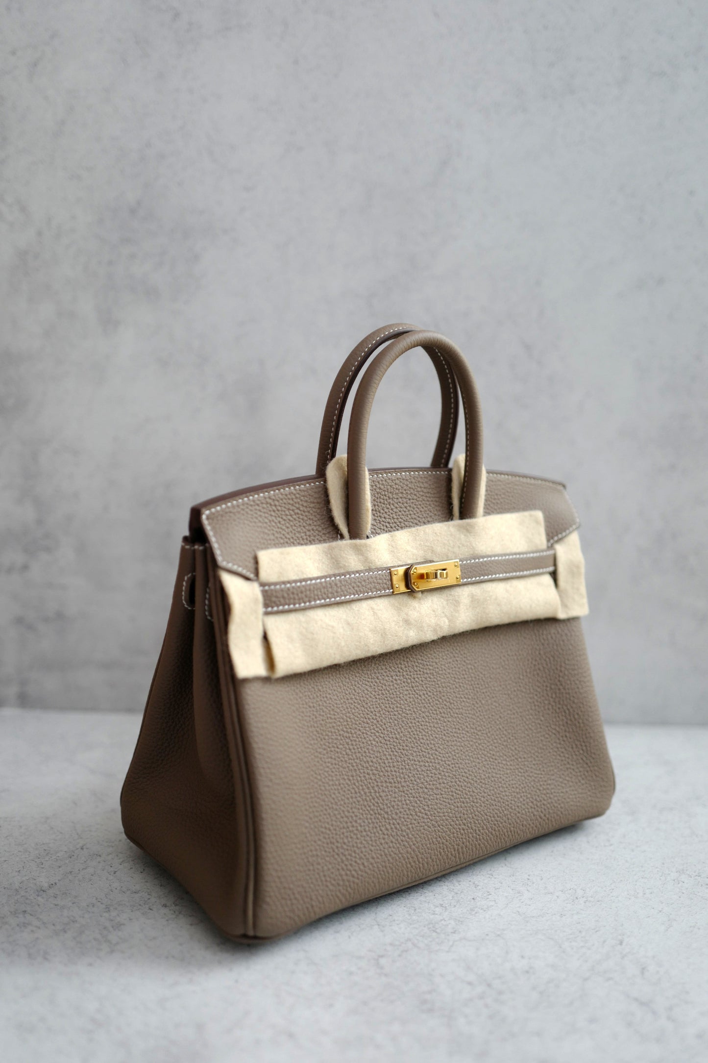 BNIB Hermes Birkin 25 Etoupe Togo Gold Hardware B Stamp 2023