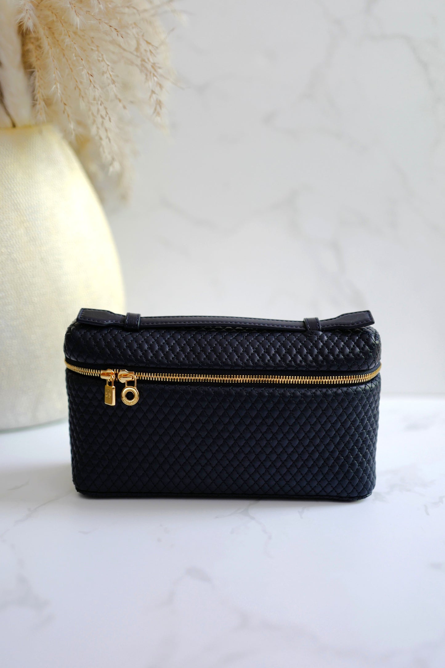 BNIB Loro Piana Extra Pocket L19 Quilted Leather in Blue Navy/Sun Gold GHW 2025