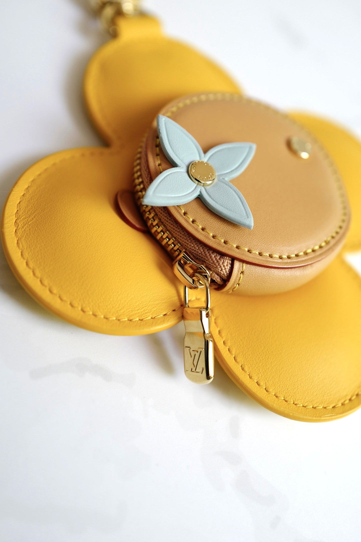 Brand NEW Louis Vuitton Vivienne Coin Purse Yellow Bag Charm