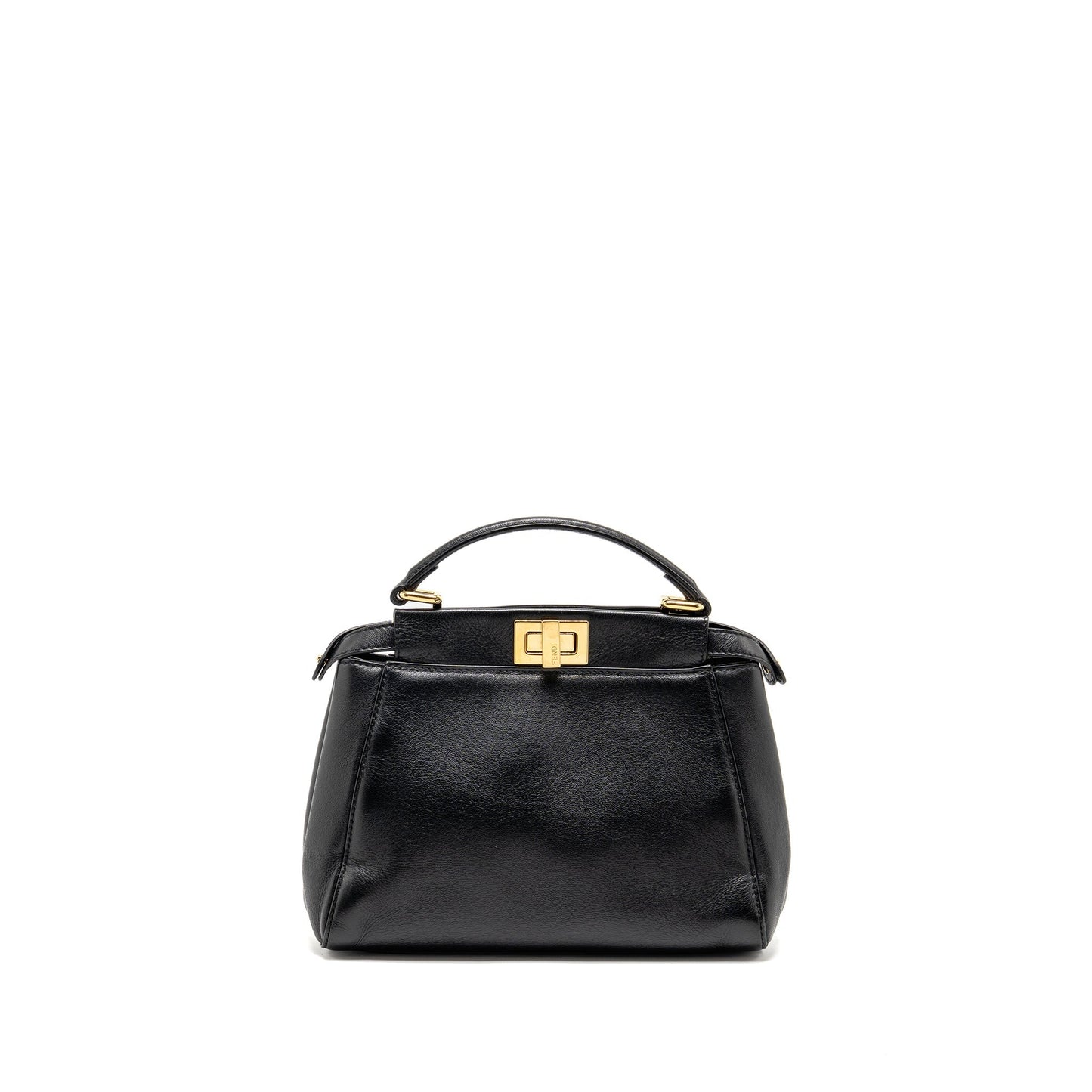 Fendi Mini Peekaboo Lambskin BLACK GHW