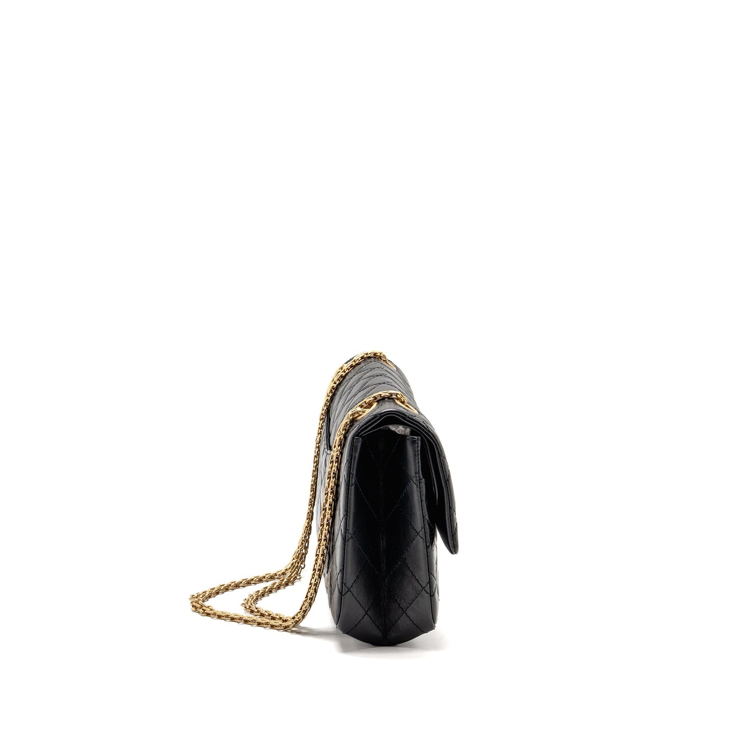 Chanel Large 2.55 Reissue Flap Bag Aged Calfskin Black GHW