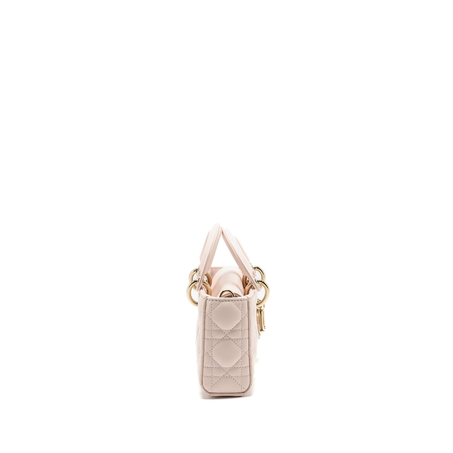 Dior Small Lady D-Joy Bag Cannage Lambskin Powder Pink LGHW