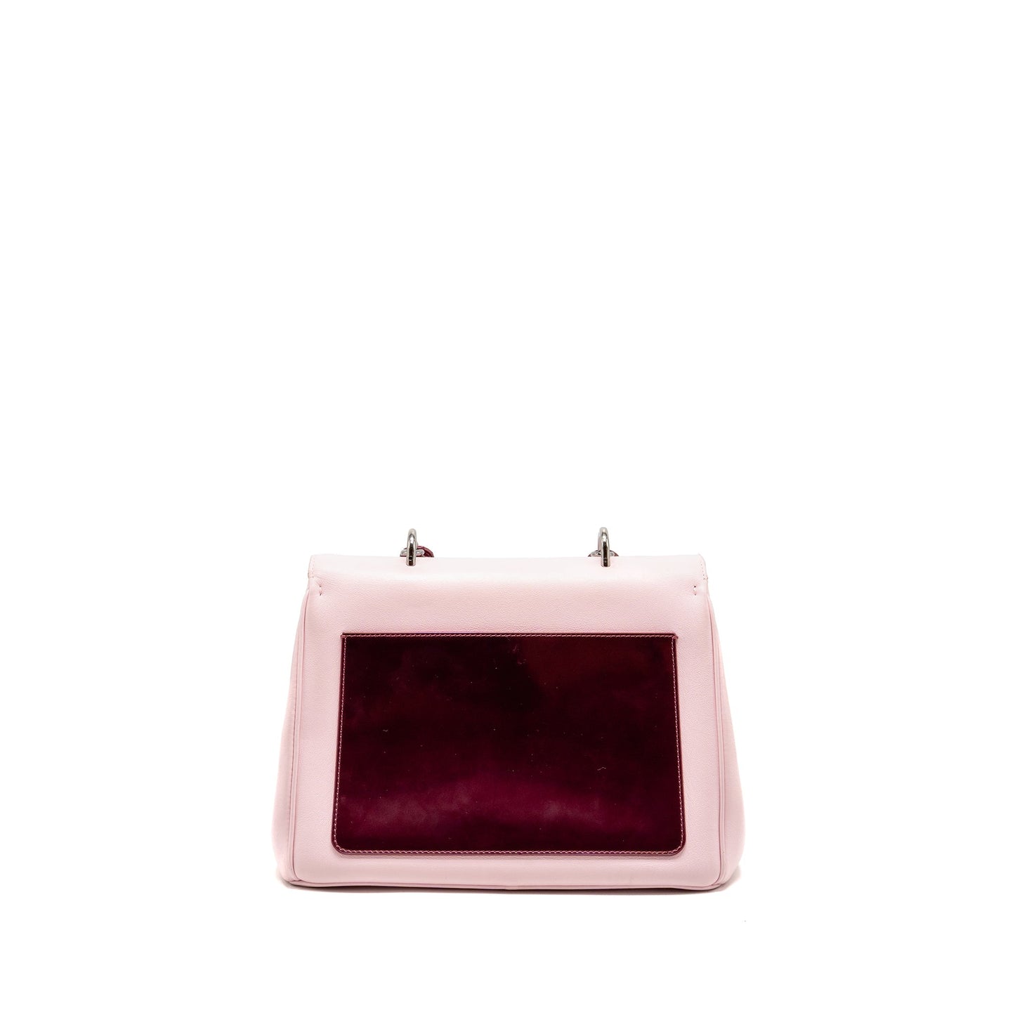 Dior Medium Be Dior Flap Bag Calfskin/Metallic Patent Pink SHW