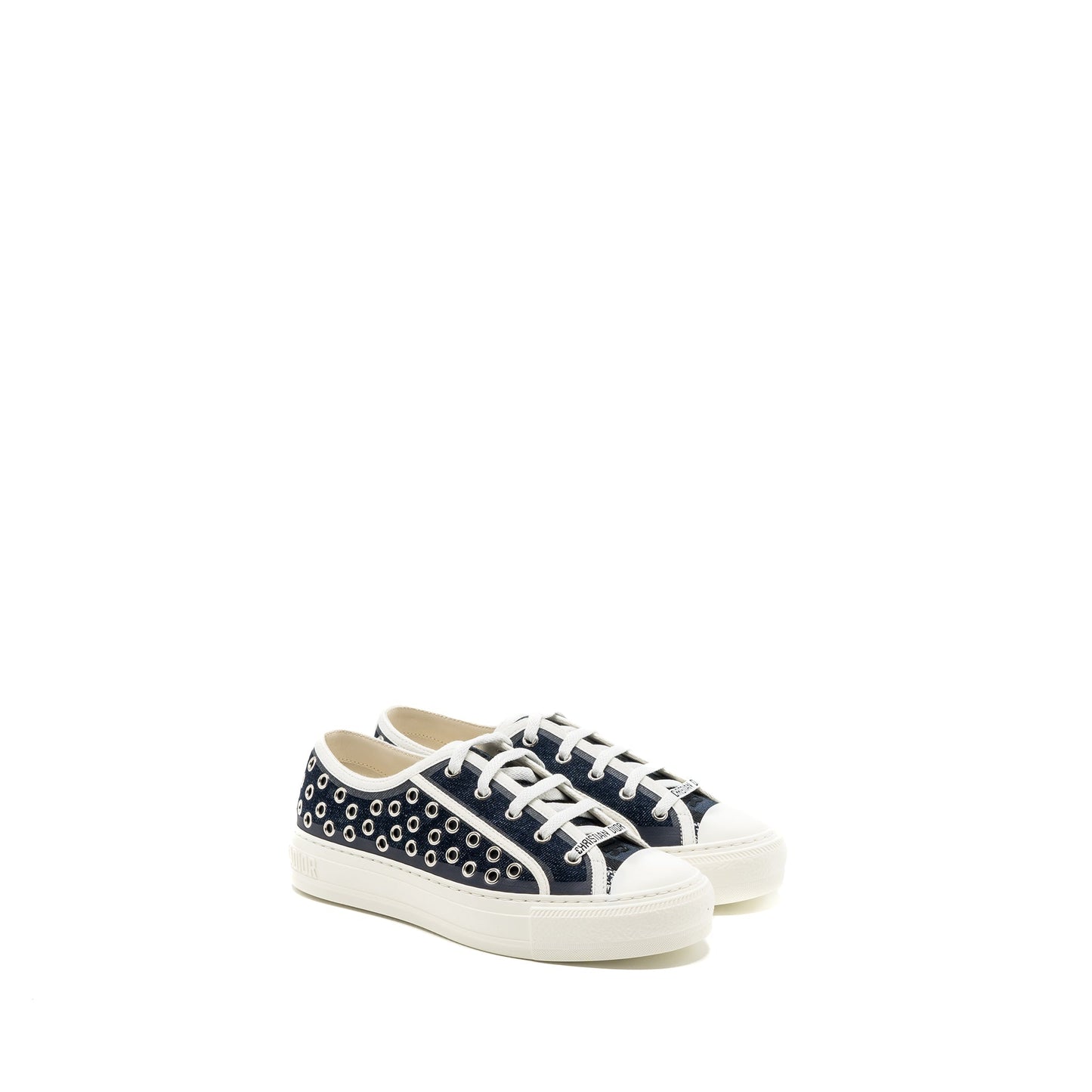 Dior Size 36 Walk N Sneaker Dark Denim Eyelets