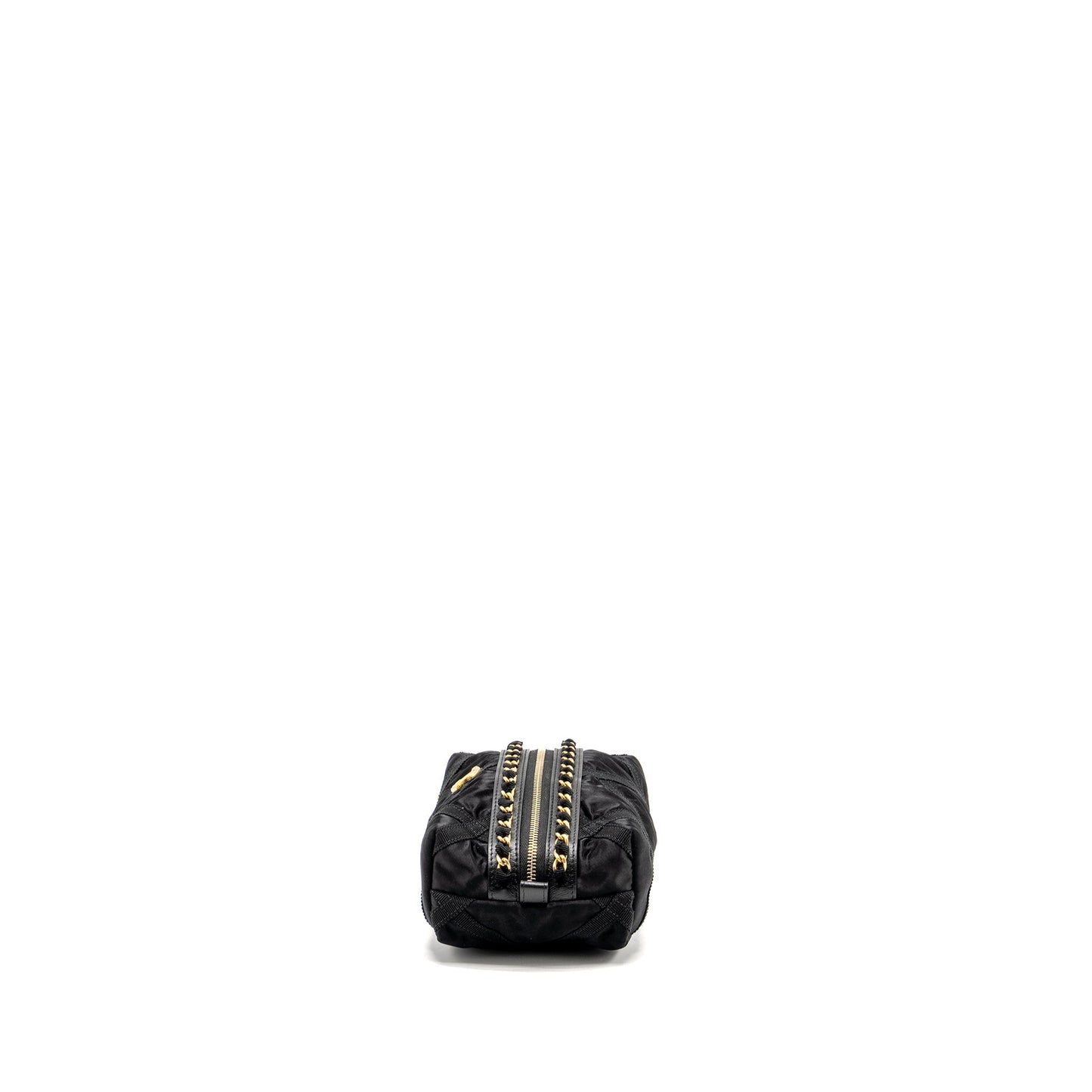 Chanel 22p Travel Pouch With Sleep Mask Nylon Black GHW