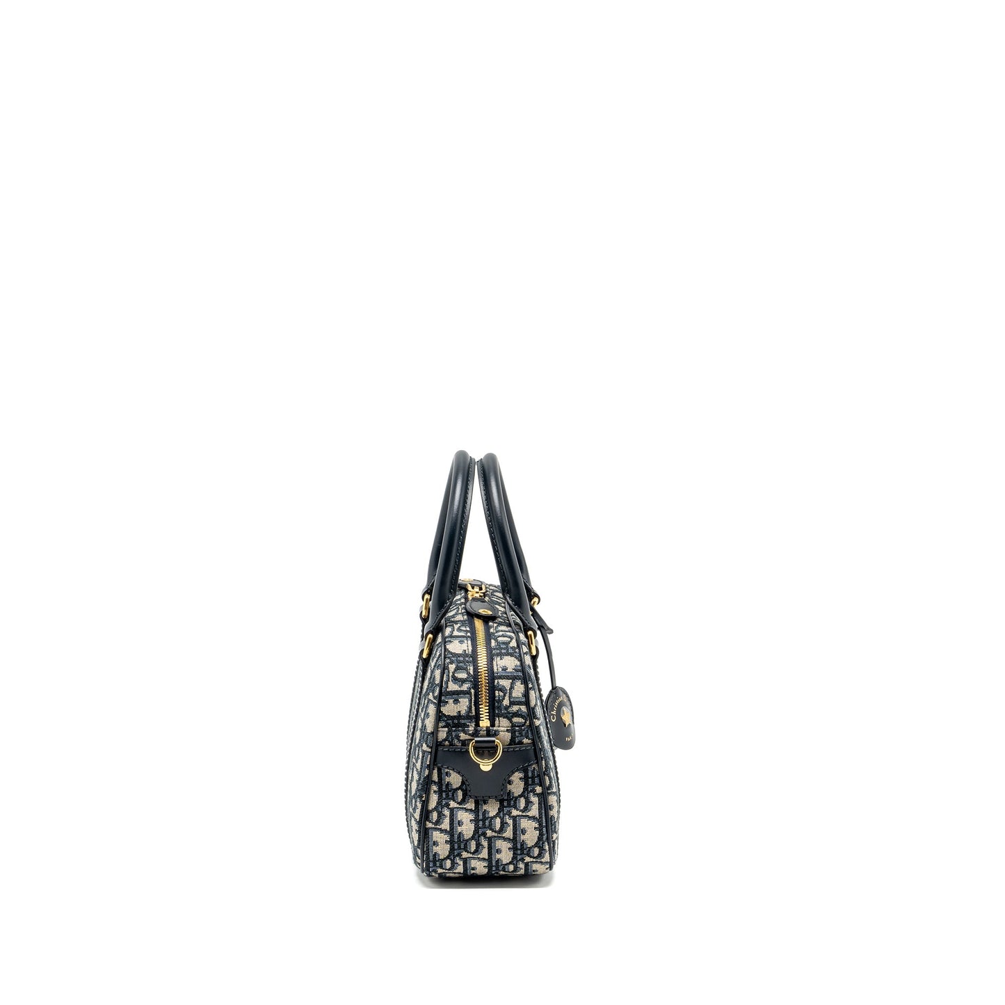 Dior Medium Bowling bag dior oblique canvas blue GHW