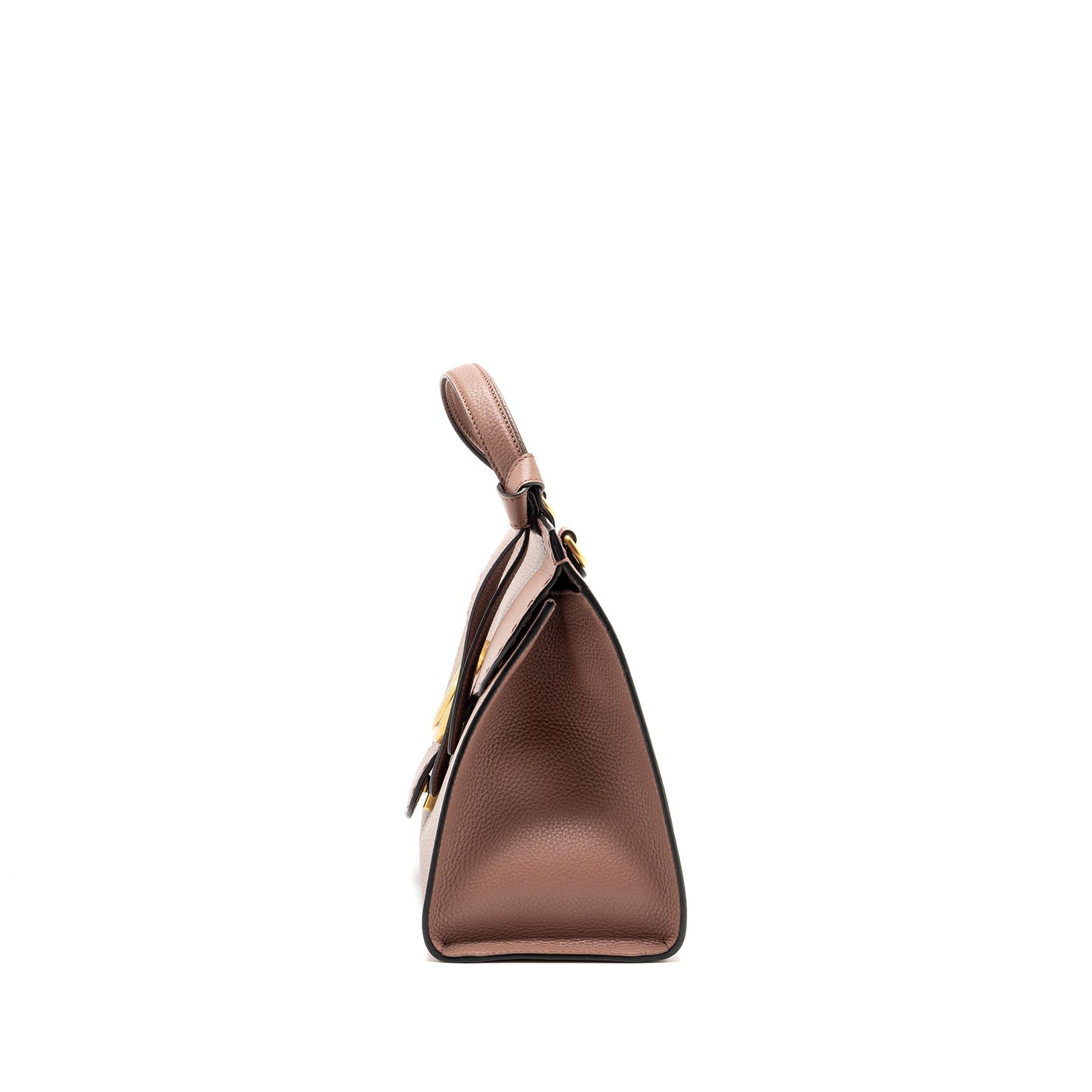 Gucci Top Handle Flap Bag Calfskin Dark Pink GHW