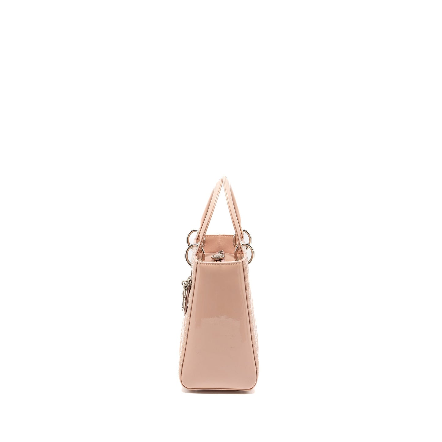 Dior Medium Lady Dior Patent Pink SHW