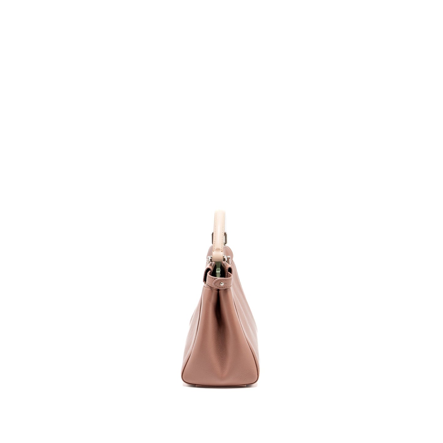 Fendi mini Peekaboo Bag Lambskin Dark Pink SHW