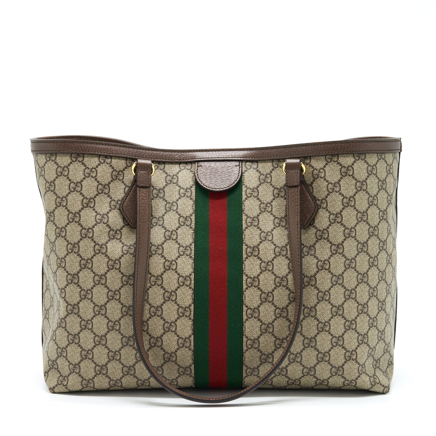 Gucci Shopping Tote Bag GG Supreme Canvas GHW