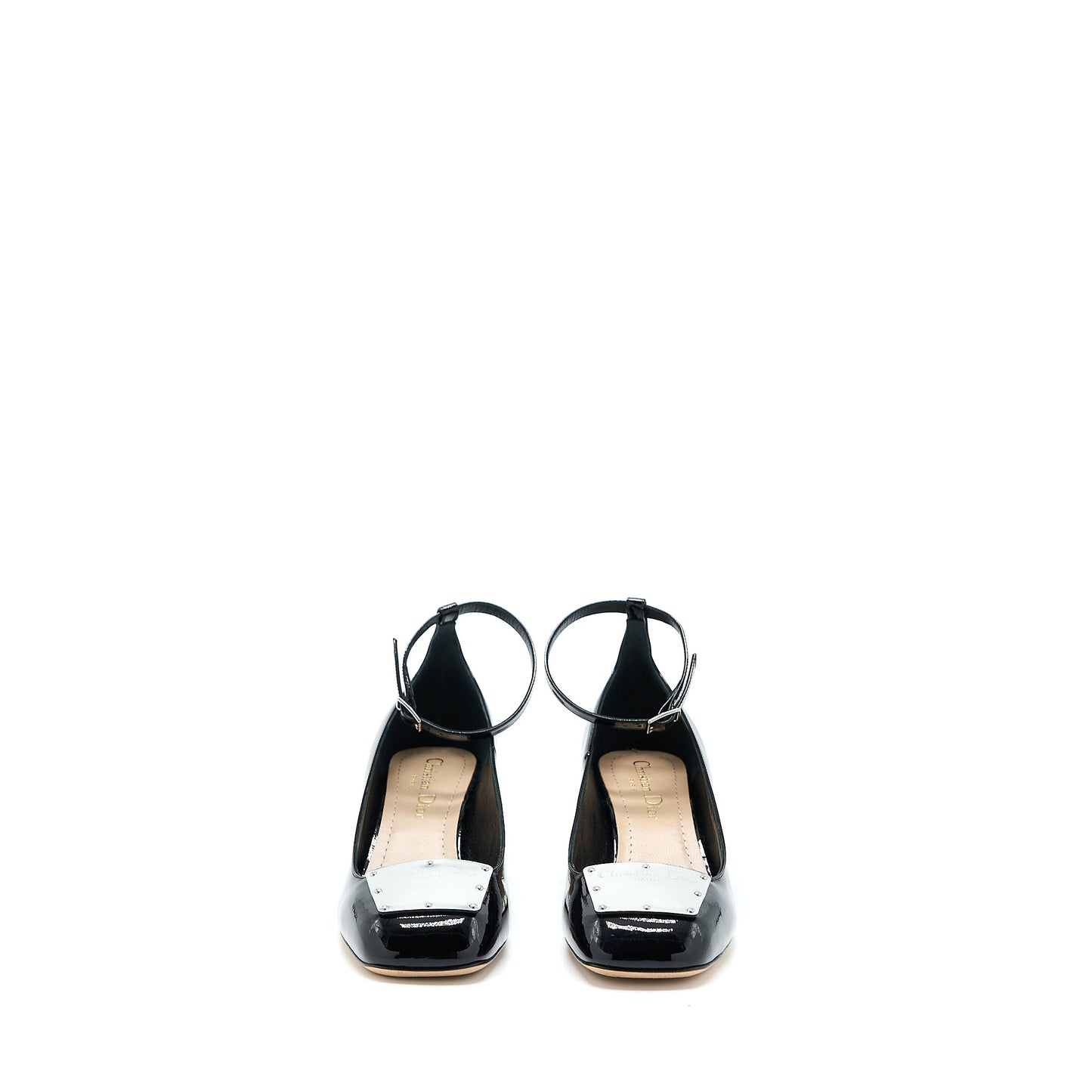 Christian Dior Size 36 Ballet Pump Patent Calfskin Black SHW