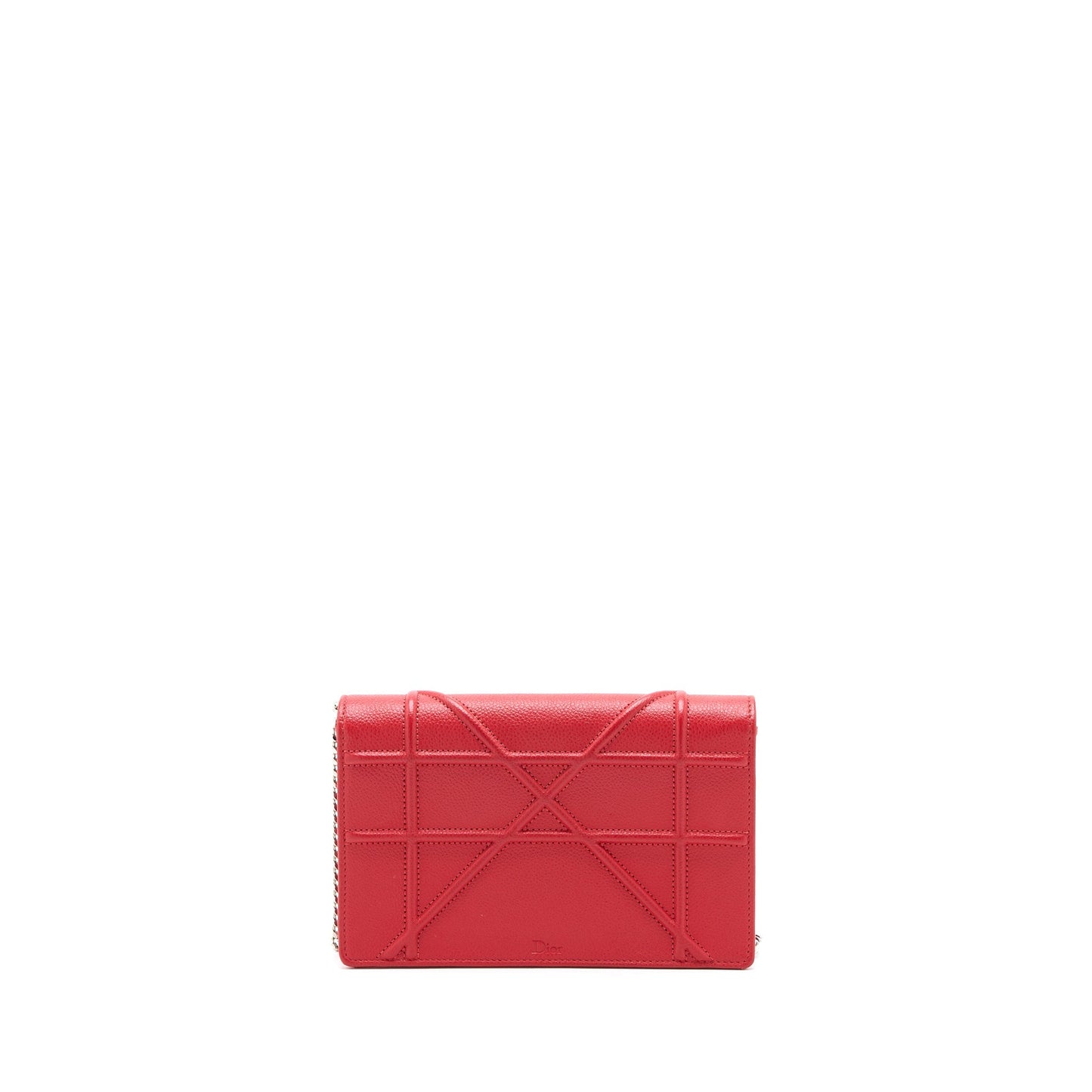 Dior Diorama Wallet On Chain Calfskin Red SHW