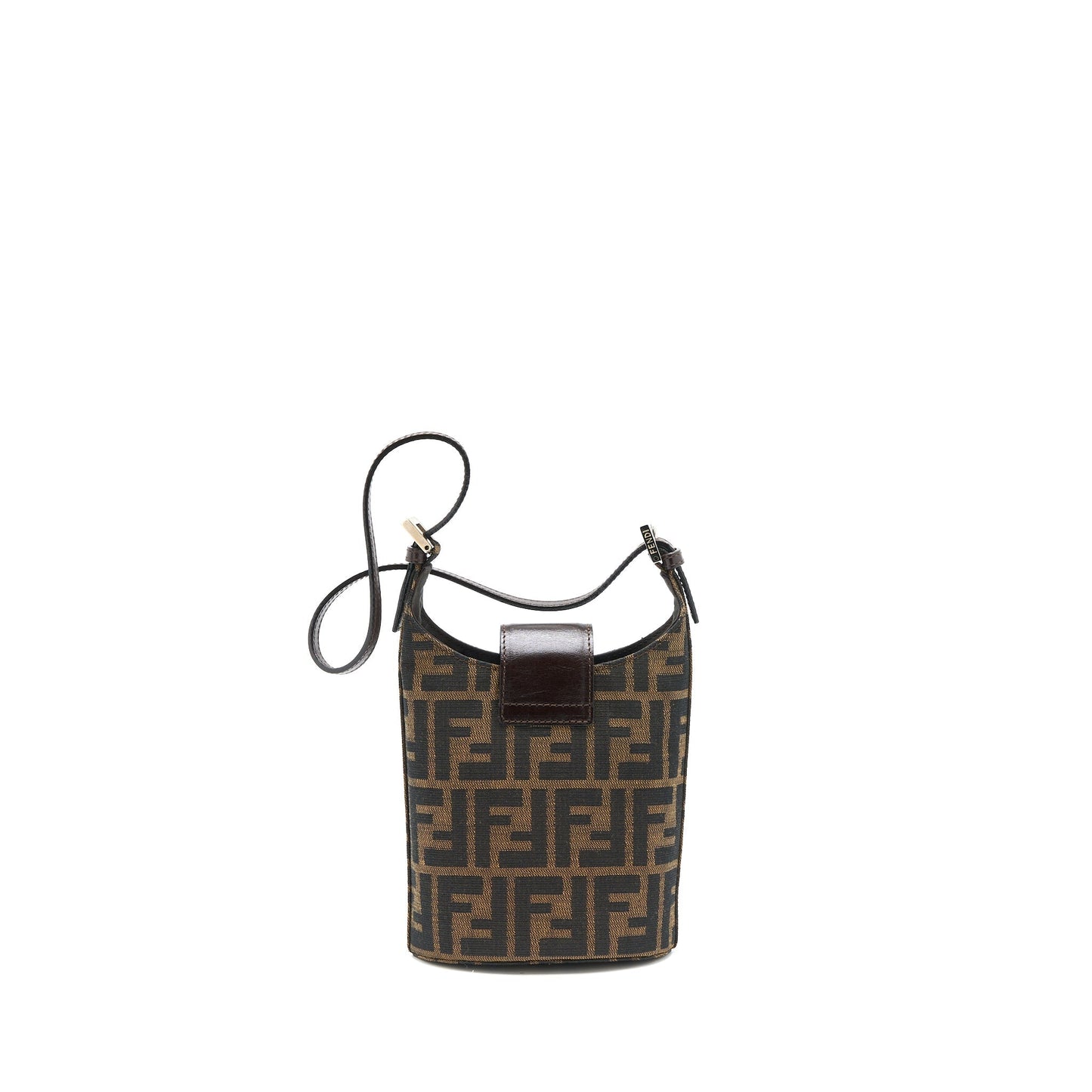 Fendi Vintage Mini Bag Canvas/Leather FF Jacquard SHW