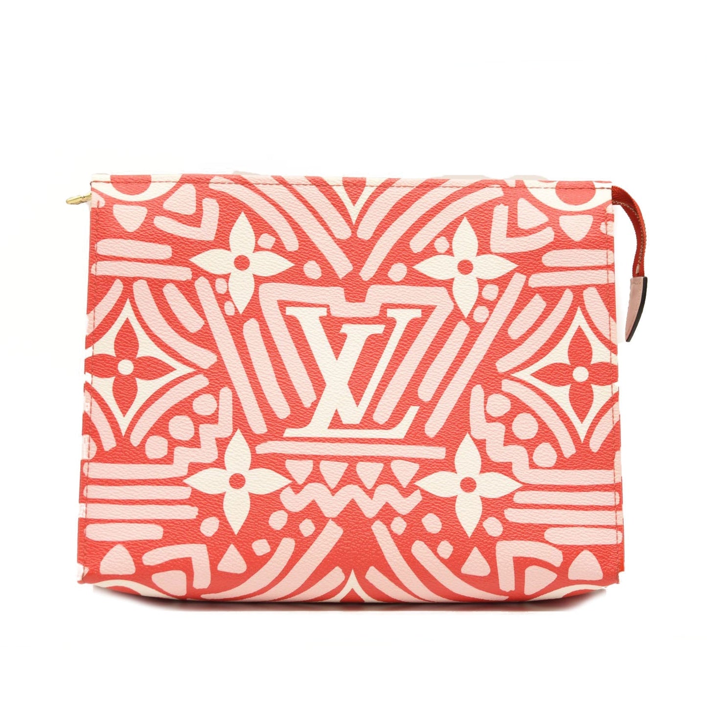 LOUIS VUITTON Monogram Giant Crafty Pochette Toiletry 26 Rouge Rose Creme