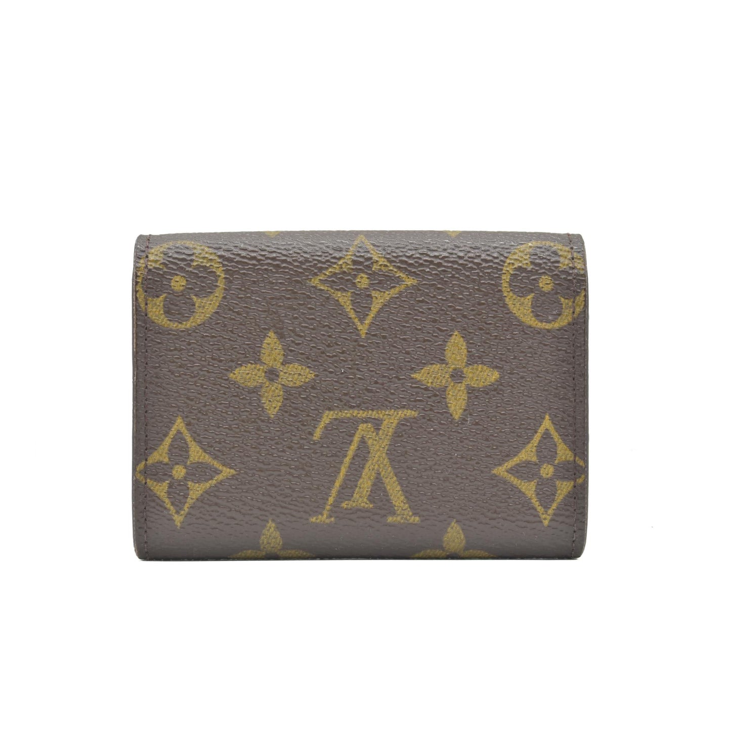 $435 Louis Vuitton Monogram Porte Monnaie Plat Coin Purse Wallet CONSIGNMENT