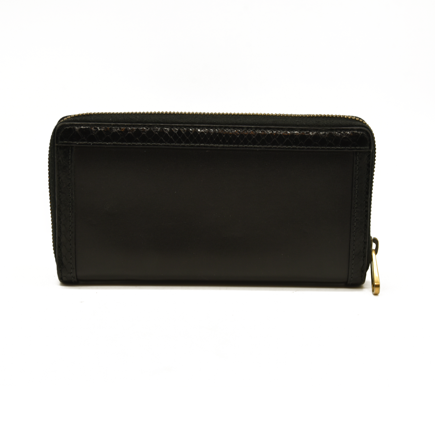 $550 Gucci Dollar Calfskin GG Marmont Zip Around Wallet Black