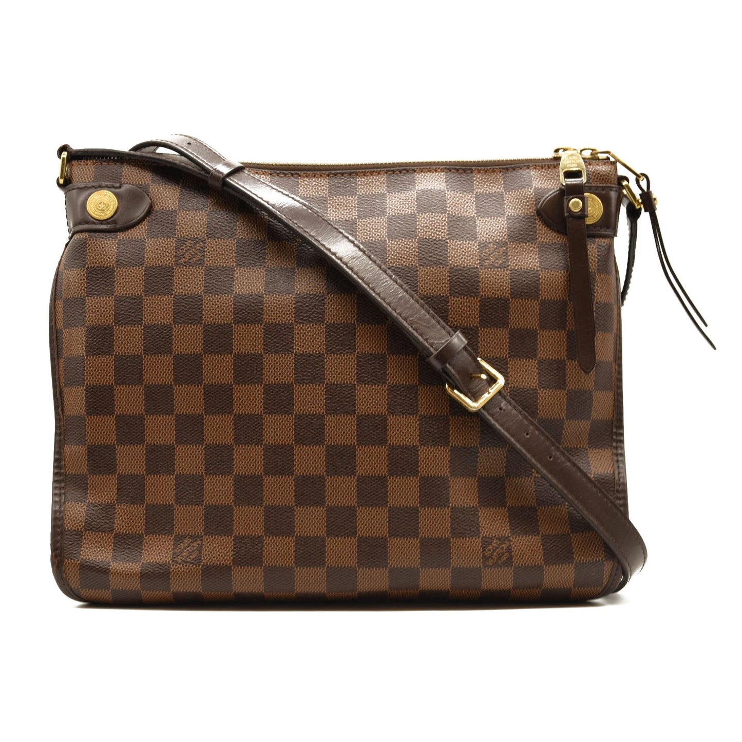 $1780 LOUIS VUITTON Damier Ebene Duomo Messenger