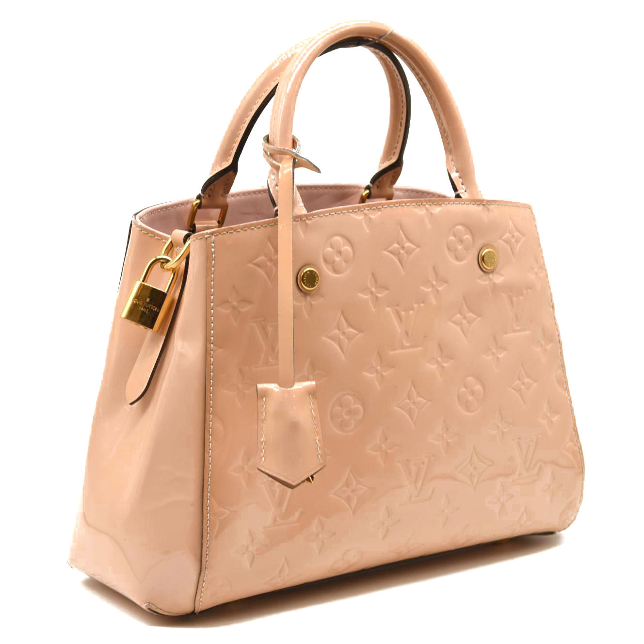 Louis Vuitton Vernis Montaigne BB Rose Ballerine