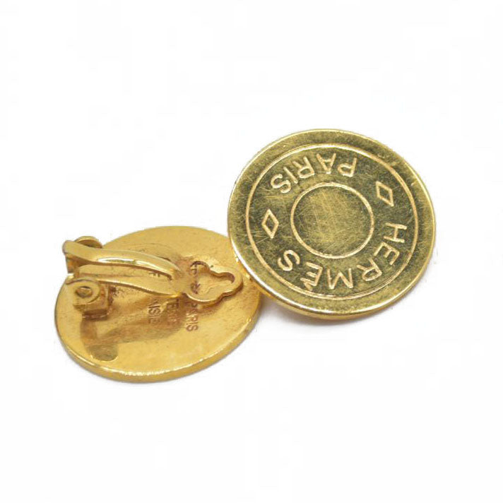 Hermes Bijouterie Fantaisie Earrings Gold